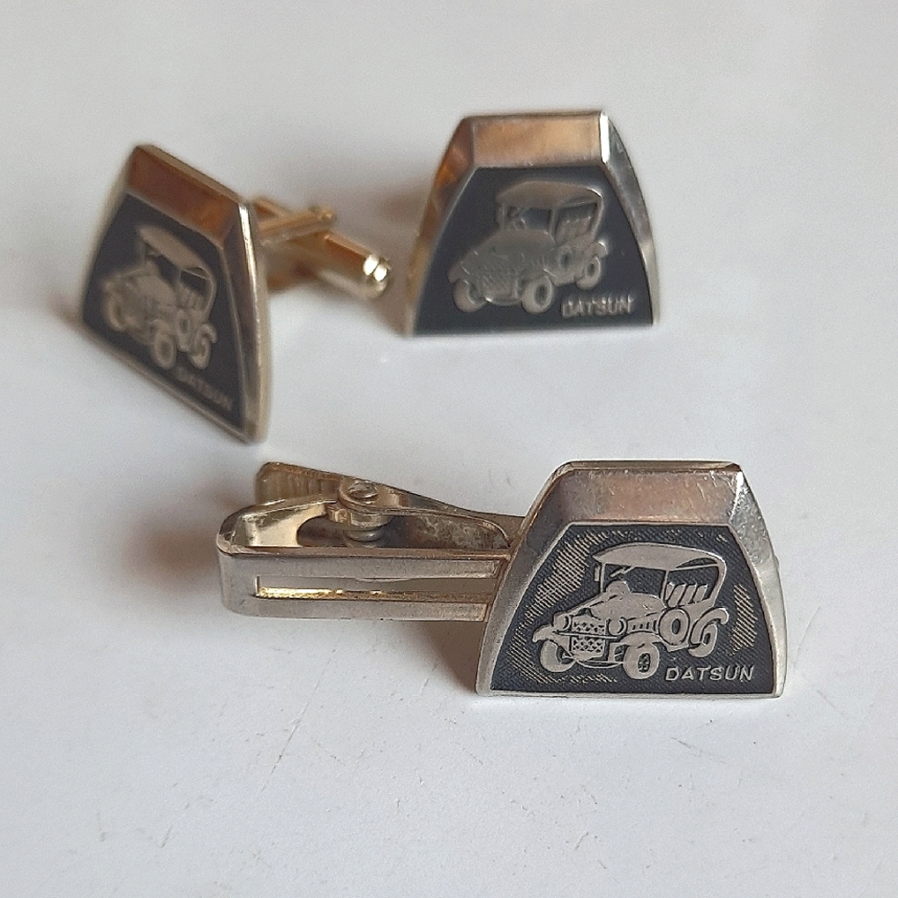 Vintage Datsun Cufflinks Set